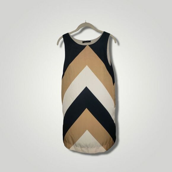 Honey Punch gold and black block sheath dress Small - Picture 2 of 5
